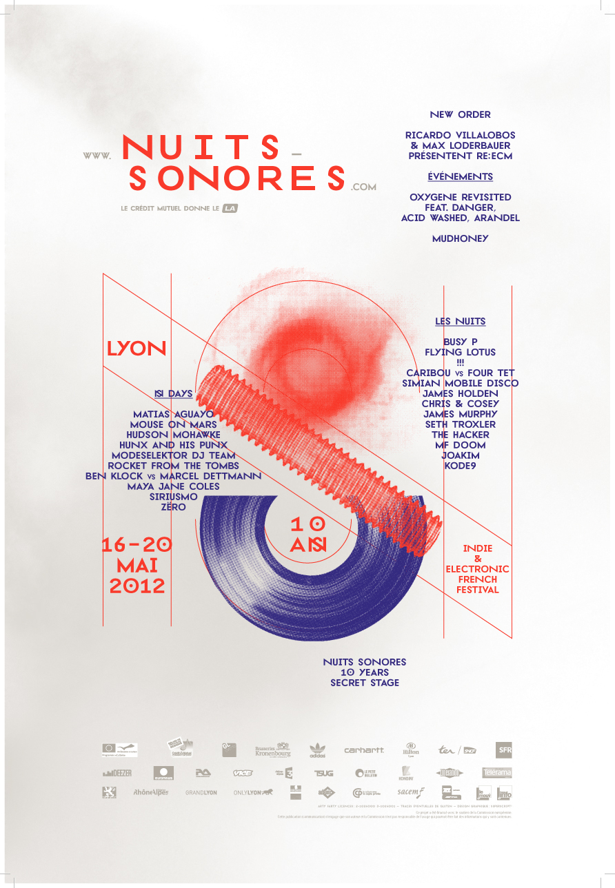 Affiche des Nuits Sonores de Lyon