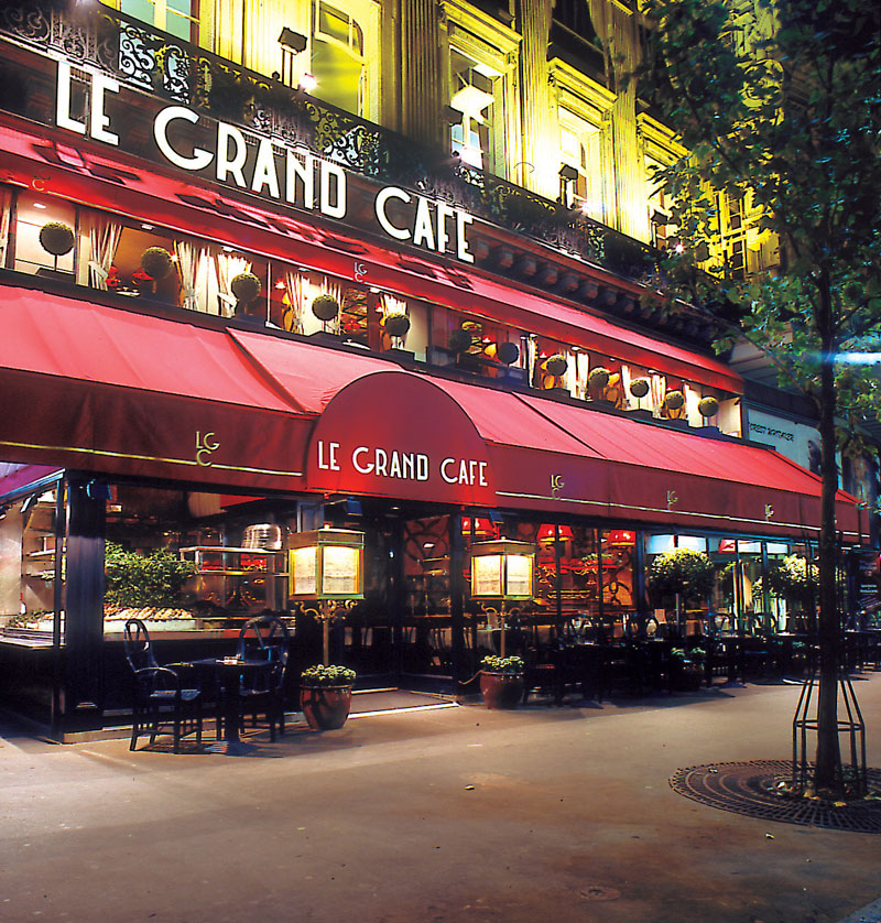 Le Grand Café Capucines
4, boulevard des Capucines 75009 Paris
01 43 12 19 00
www.legrandcafe.com
