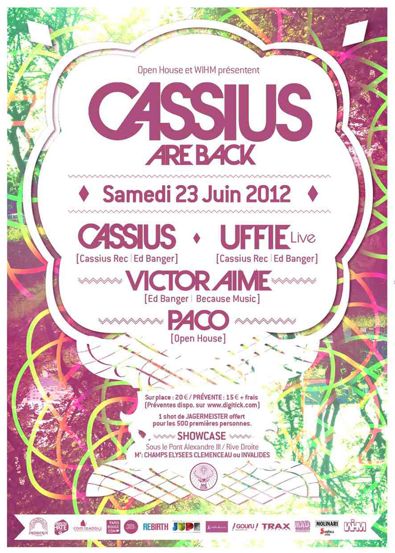 La soirée de Cassius au Showcase le 23 juin 2012