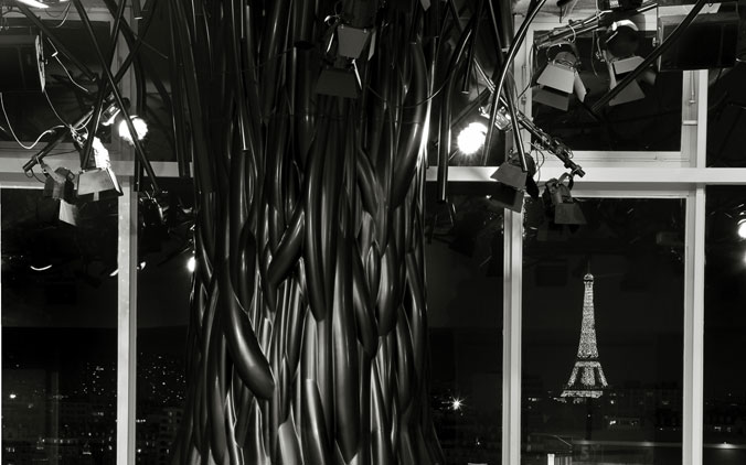 L'arbre connecté de l'ELECTRIC dialogue avec la Tour Eiffel