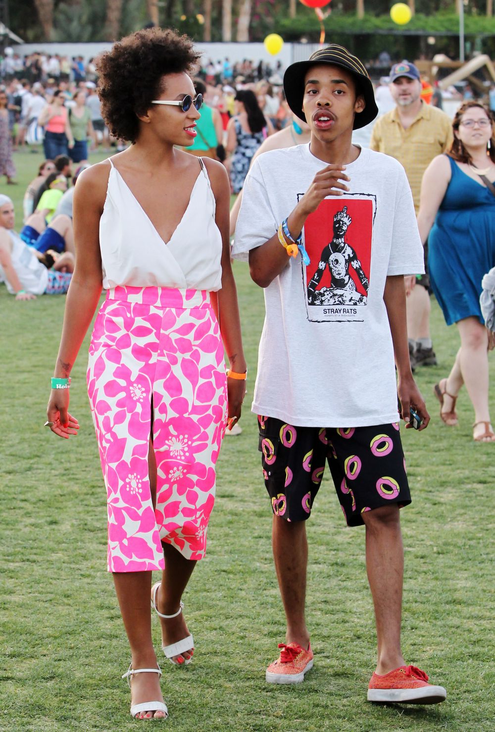 Solange Knowles et le rappeur Odd Future à Coachella 2013