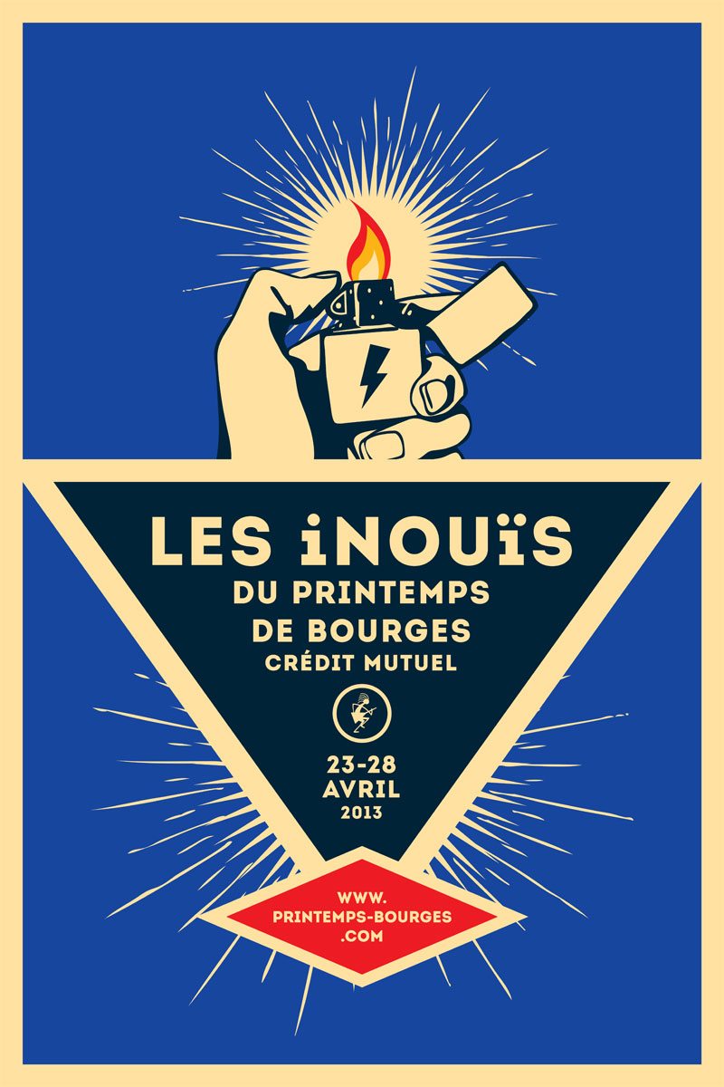L'affiche des Inouïs du Printemps de Bourges