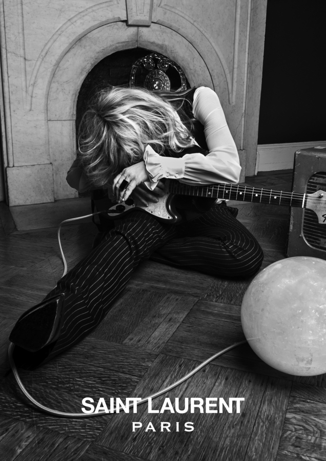 Courtney Love pour la collection printemps-été 2014 de Saint-Laurent Paris