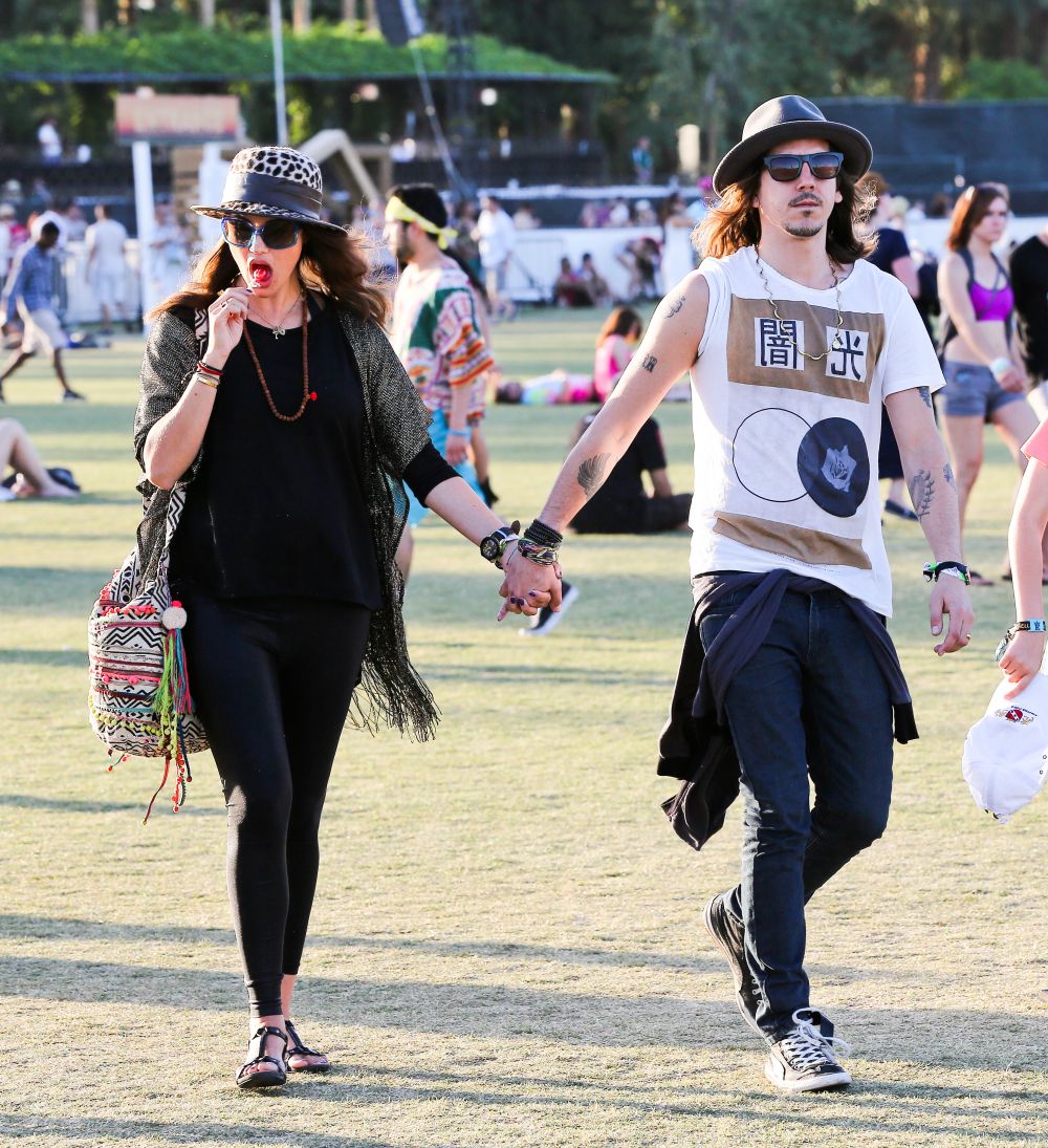 Le musicien Cisco Adler et sa femme Barbara Stoyanoff à Coachella 2013