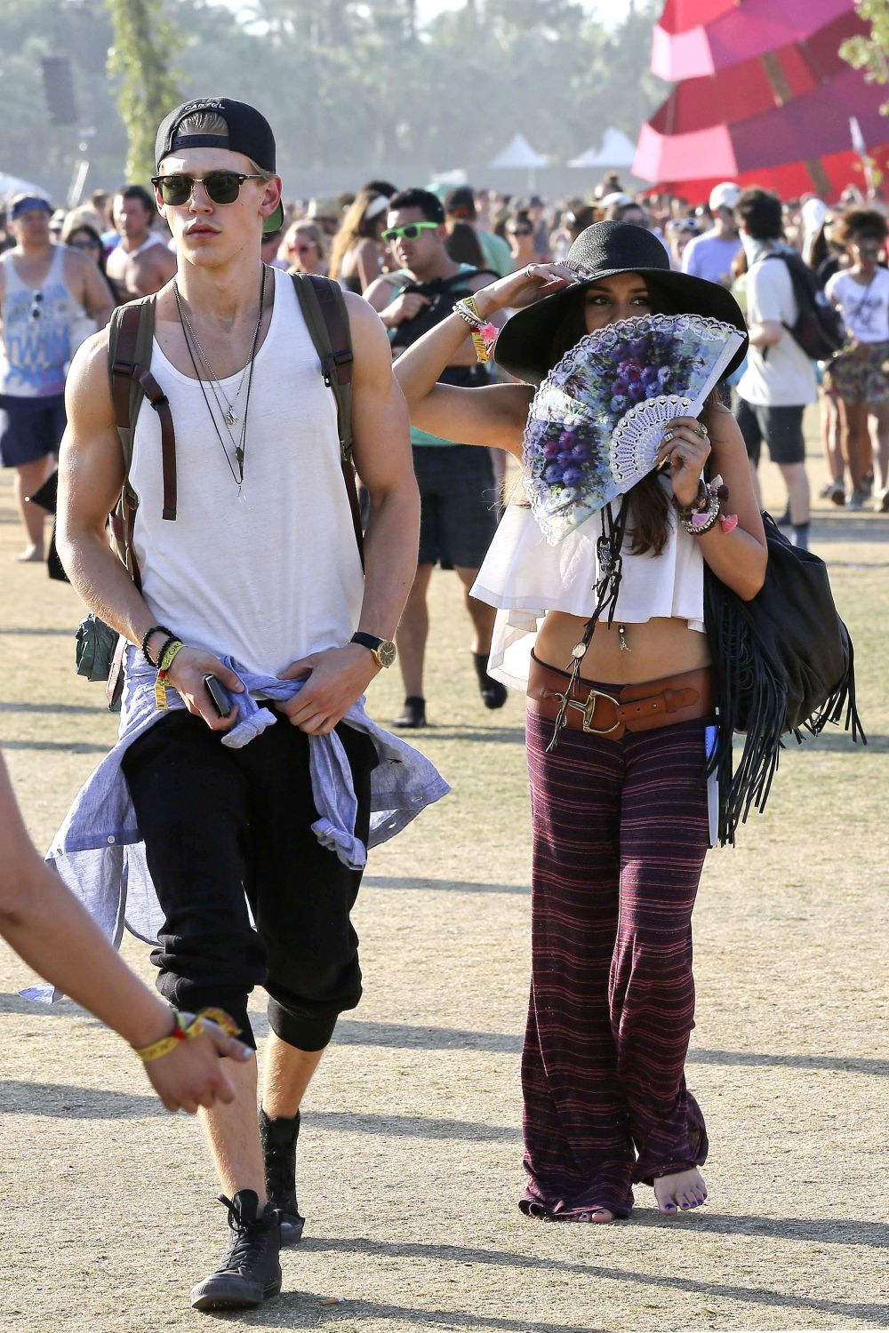 L'actrice Vanessa Hudgens et son petit ami Austin Butler à Coachella 2013