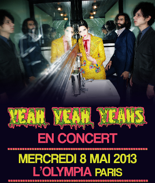 Les Yeah Yeah Yeahs en concert unique à l'Olympia le mercredi 8 mai