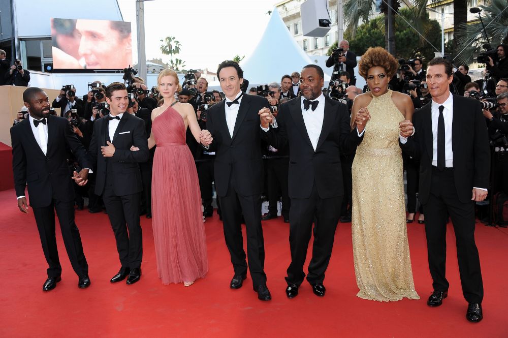 Nicole Kidman accompagnée de l'équipe de The Paper Boy en 2012 à Cannes, dont John Cusack, Matthew McConaughey, Lee Daniels, Zac Efron, David Oyelowo et Macy Gray