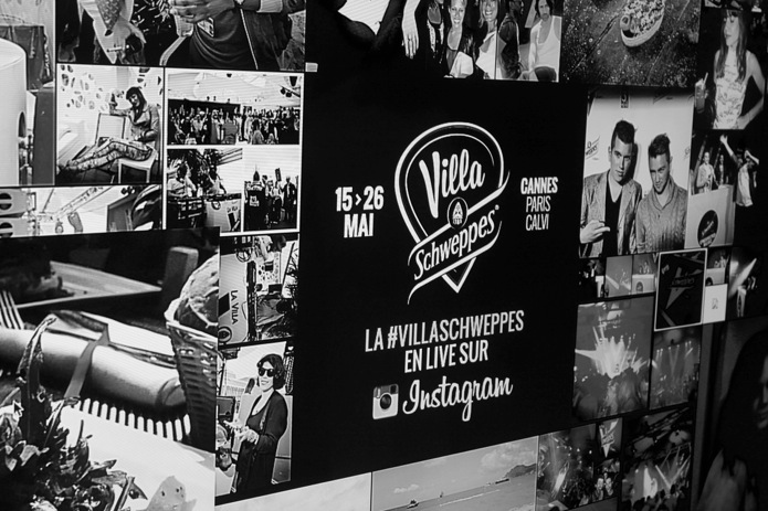 Le mur Instagram de La Villa Schweppes