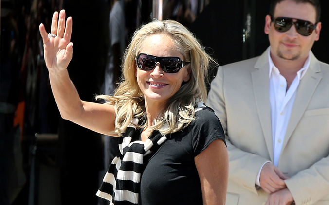 Sharon Stone a amené le soleil à Cannes !