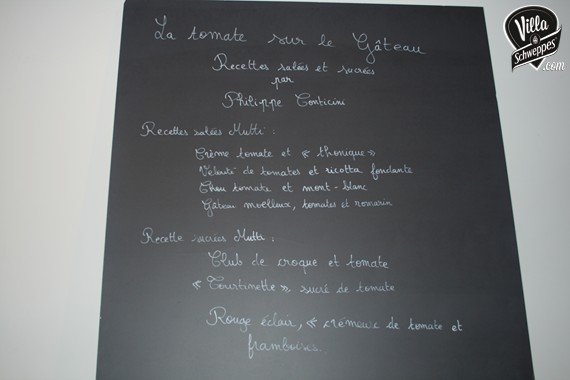 Le menu élaboré par le chef Philippe Conticini