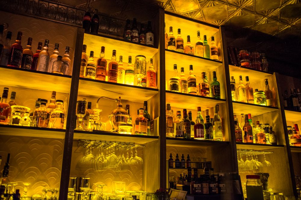 Le bar à liqueurs du Moonshiner