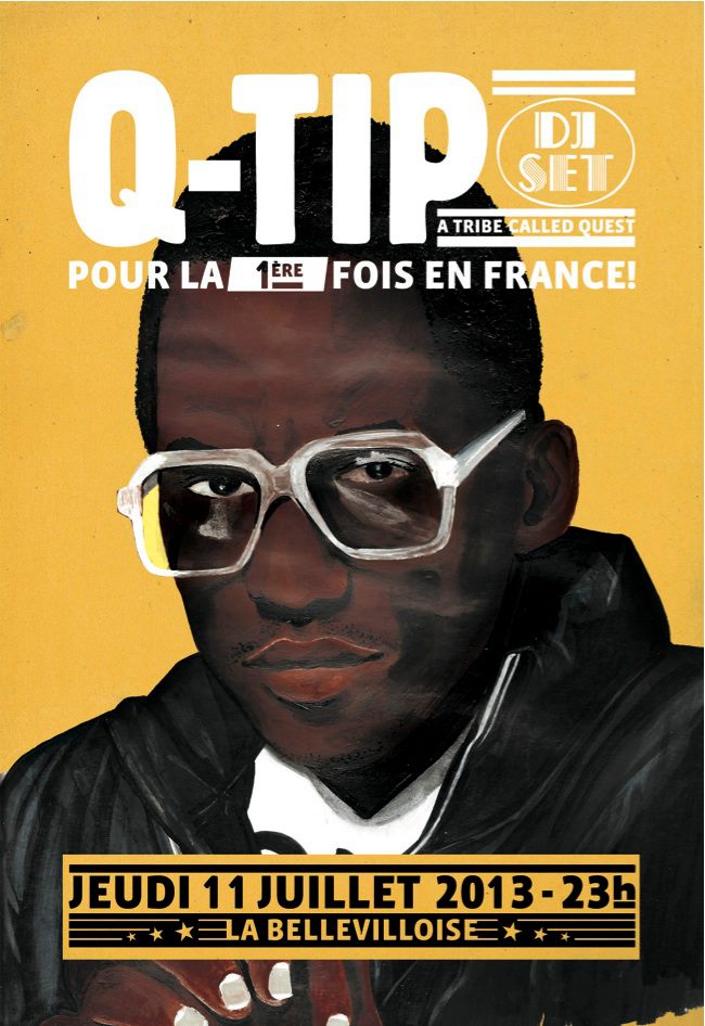 Q-Tip, son premier djset en France le jeudi 11 juillet 2013 à La Bellevilloise