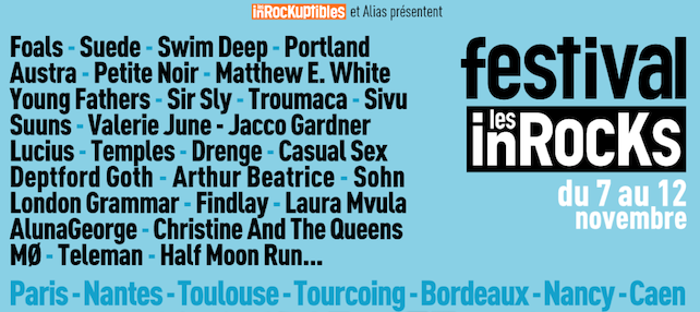 L'affiche de Festival des Inrocks 2013