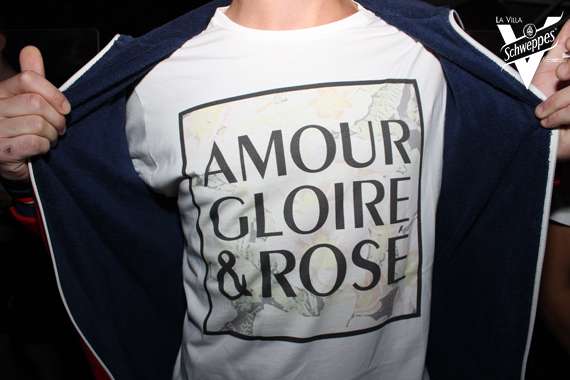 "Amour, Gloire & Rosé", le t-shirt Tealer emblême de la soirée