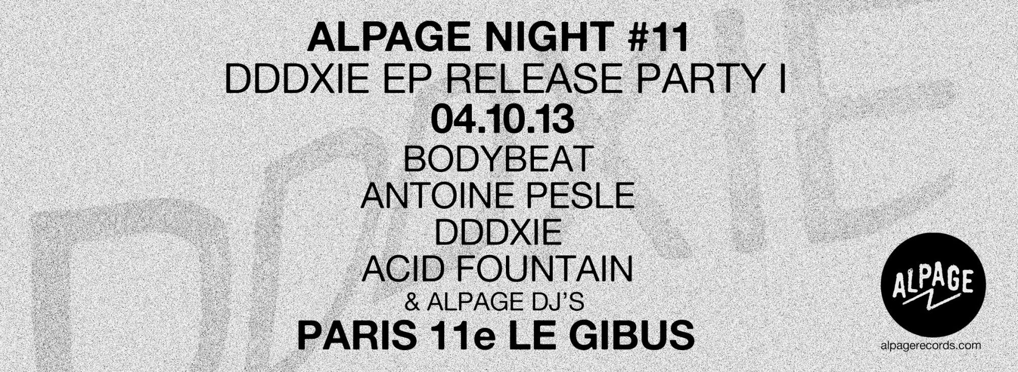 Alpage Night #11 au Gibus Café!