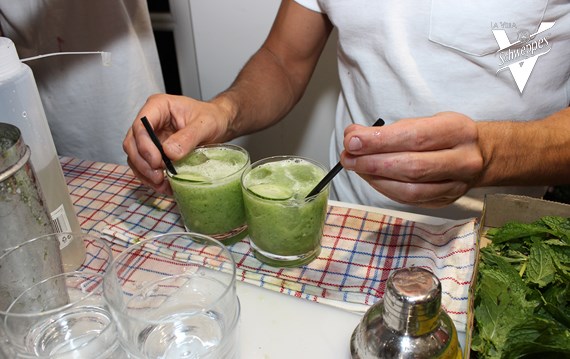 Les cocktails maison chez Chloé : concombre menthe et gingembre