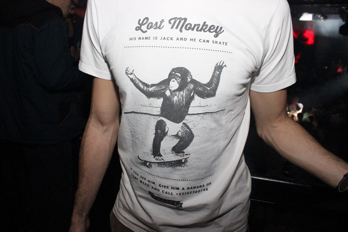 Le t-shirt chimpanzé