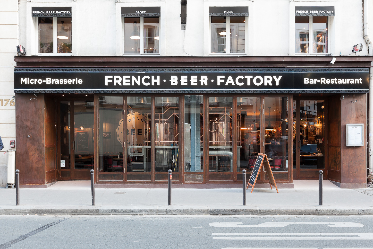 La devanture de la French Beer Factory
