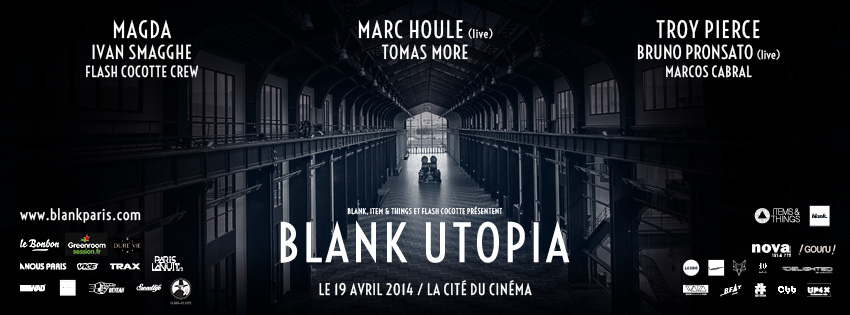 Blank Utopia samedi 19 avril