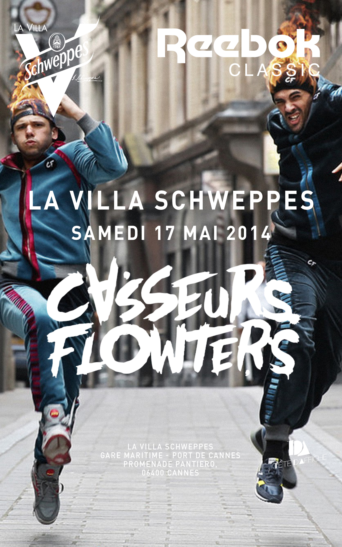 Les Casseurs Flowters seront à La Villa Schweppes à Cannes le samedi 17 mai