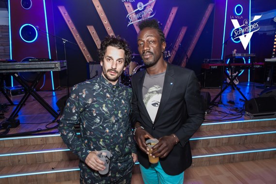 Sylvain Quimène et Marco Prince à La Villa Schweppes à Cannes - Dimanche 18 mai