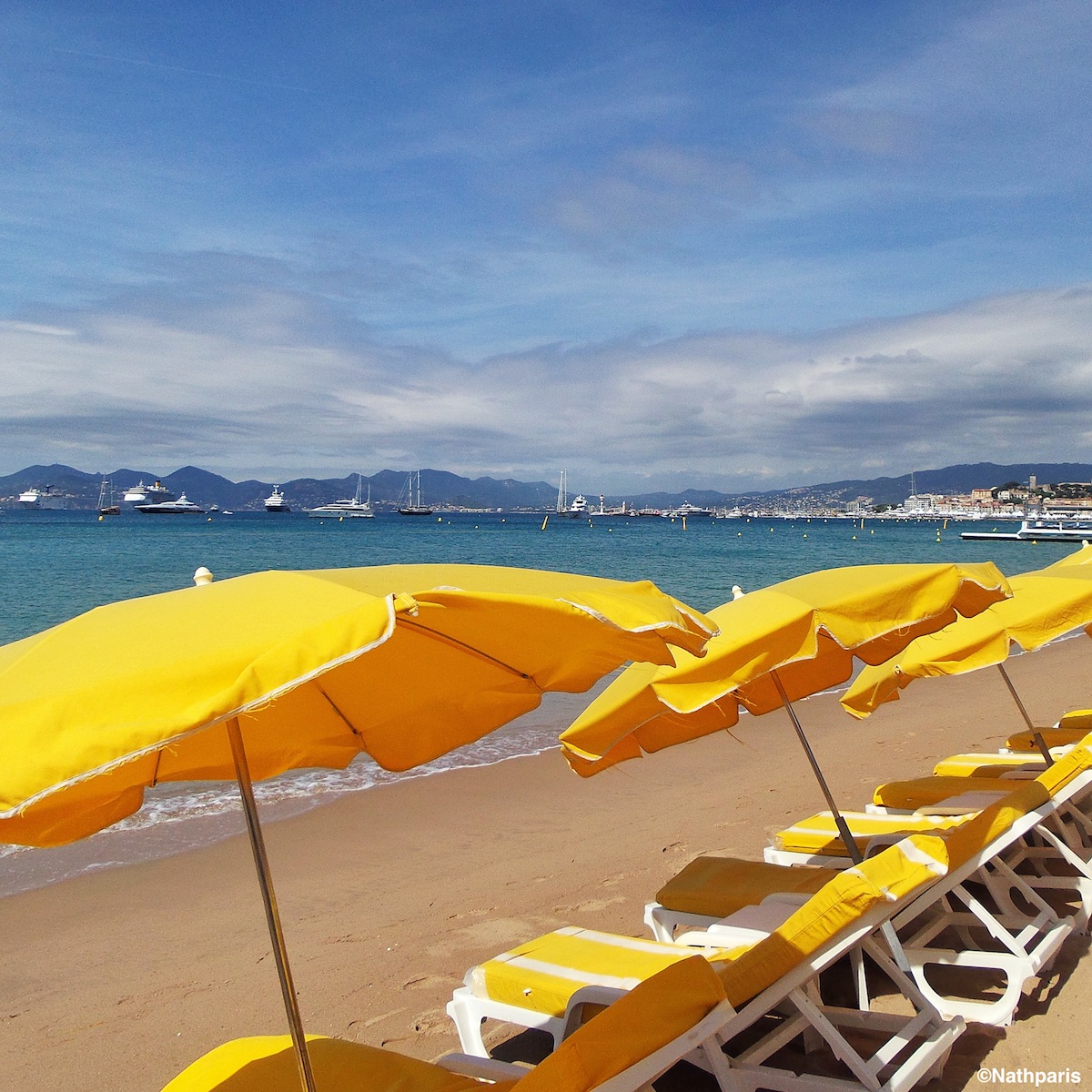 Les fameux transats de Cannes sous un soleil radieux...– Samsung Galaxy S4 Zoom
Nathalie Geffroy