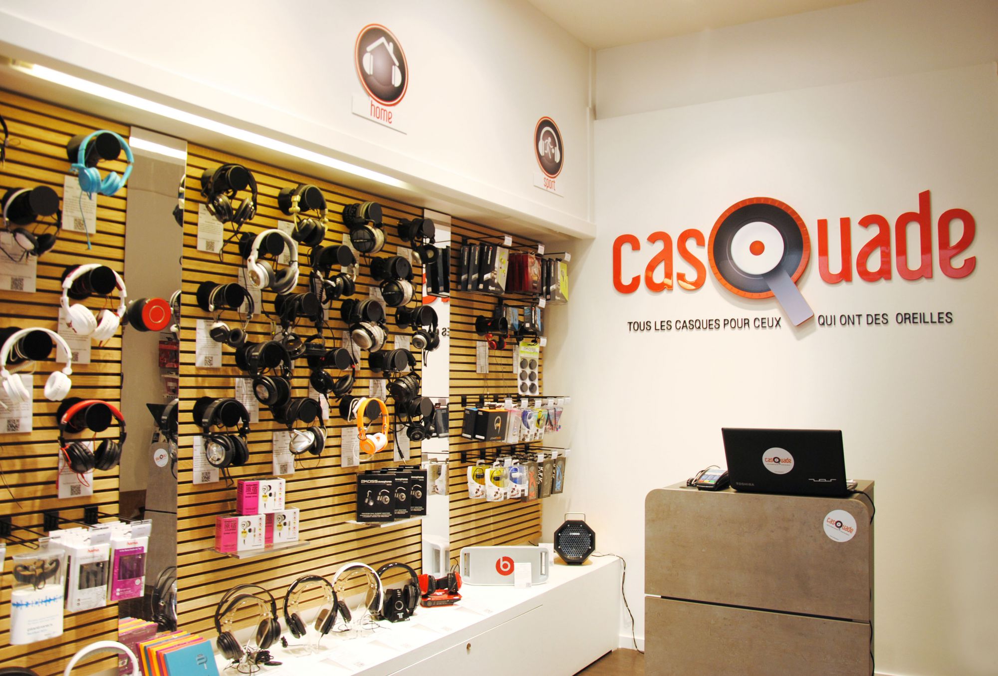 Intérieur du magasin Casquade