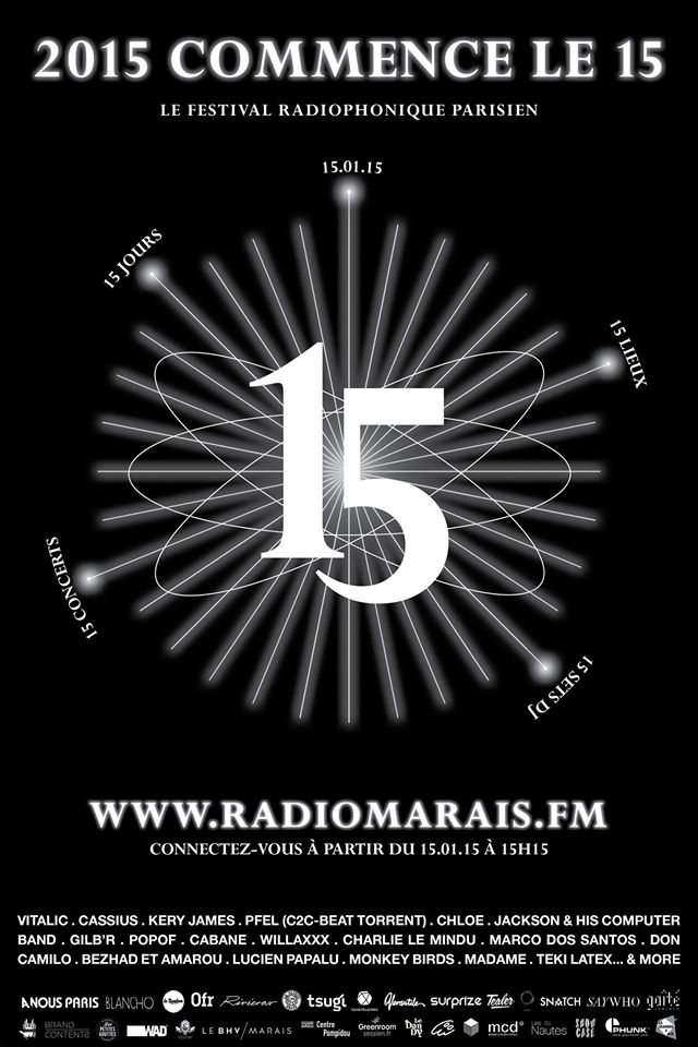 Le festival radiophonique Radiomarais débute le 15 janvier 2015 à 15h15