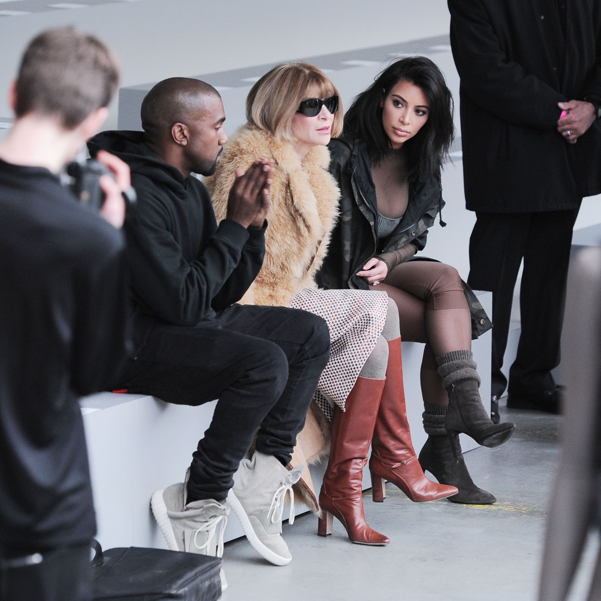 Kanye West, Anna Wintour et Kim Kardashian
