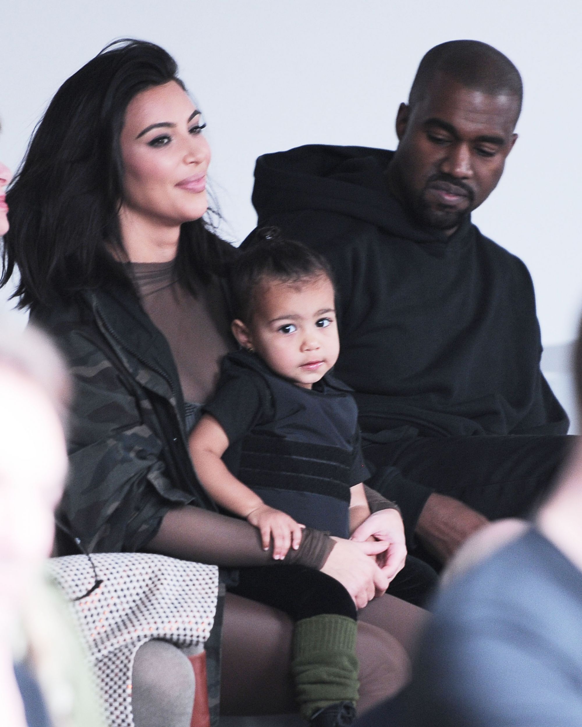 Kim, Kanye West et leur petite North West