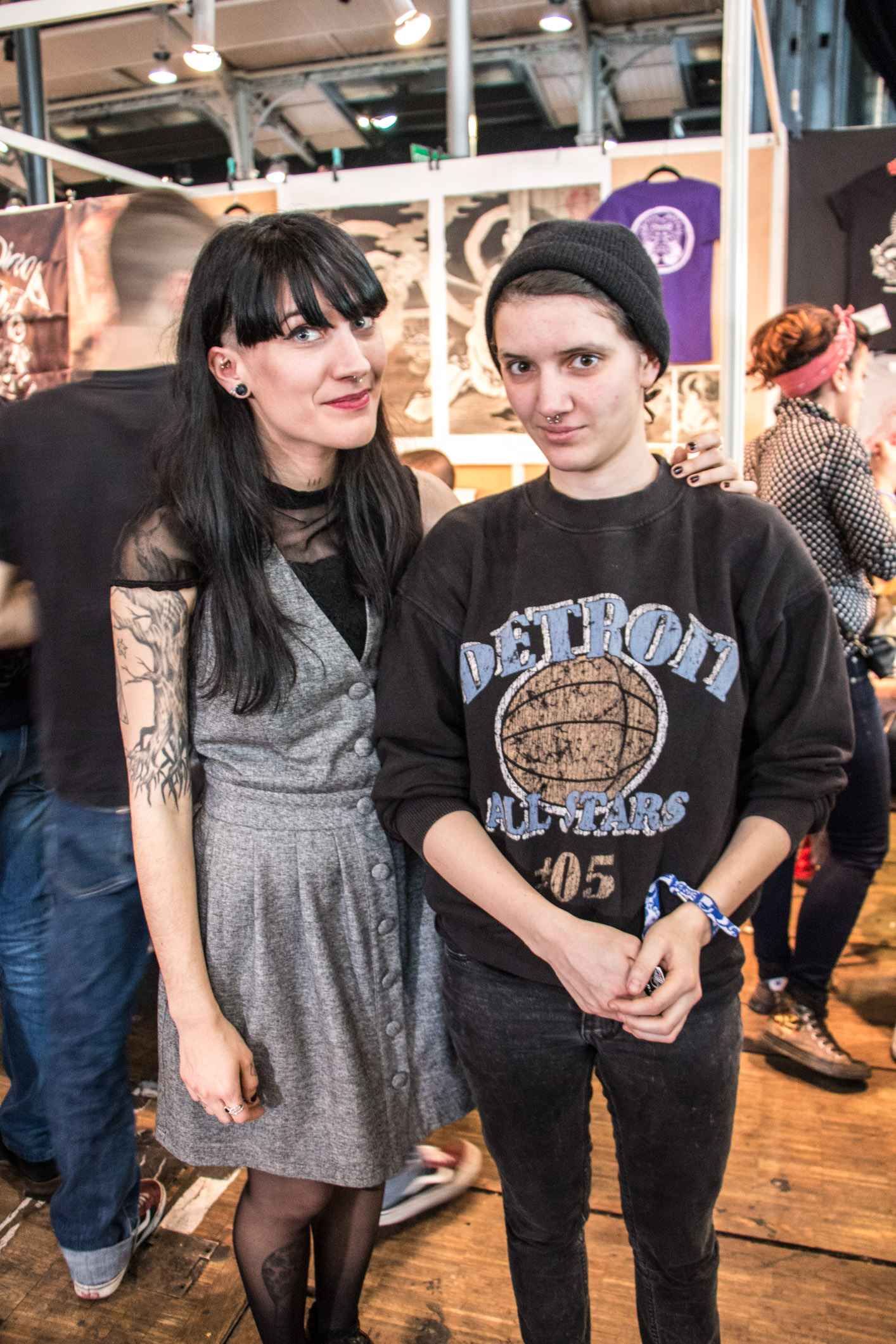 Mondial du tatouage 2015 à la grande Halle de la Villette : portraits de tatoués - (Lorna, à gauche)