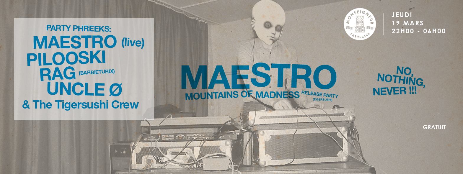 Release Party de Maestro le 19 mars 2015 au Monseigneur