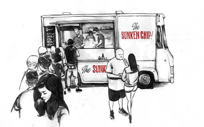 "Chip Van", le foodtruck par The Sunken Chip