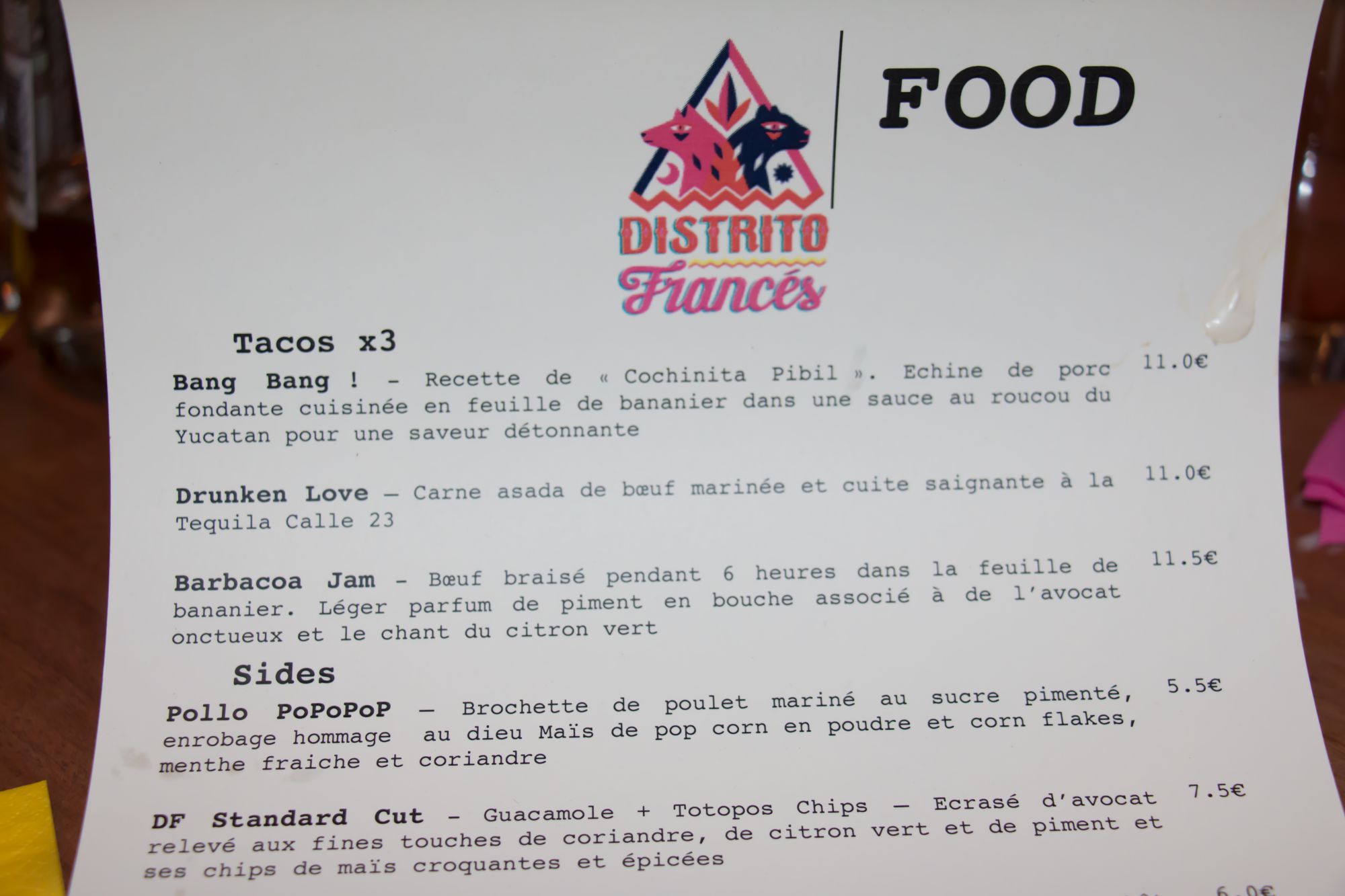Distrito Francés, le goût du Mexique à Paris