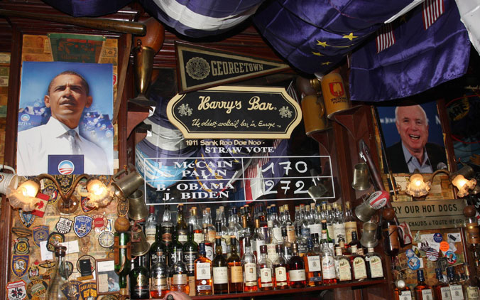 Le Harry's Bar en 2008 pour les élection présidentielles