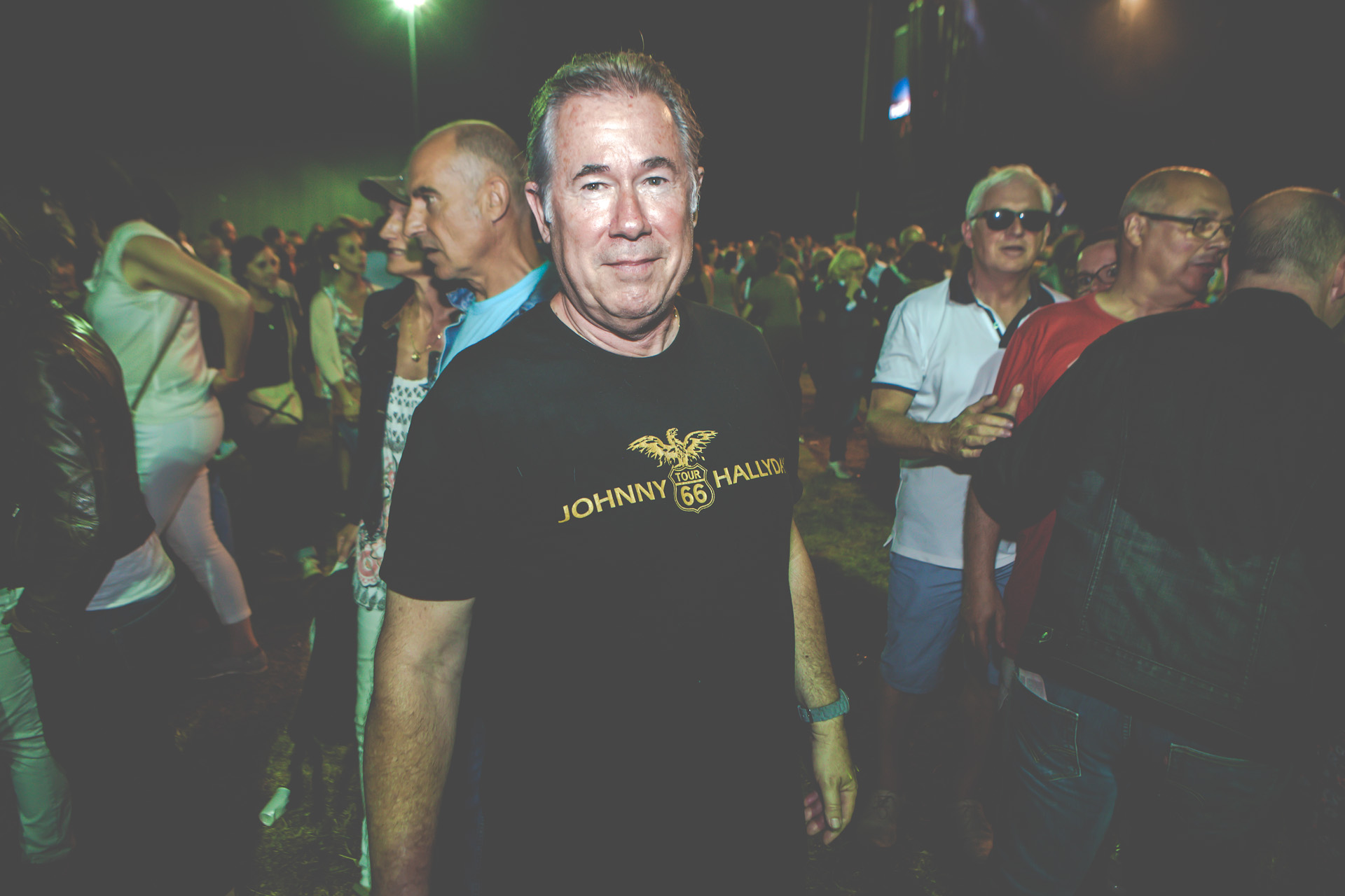 Les fans de Johnny Hallyday au BIG Festival, le 17 juillet 2015 - photo 7