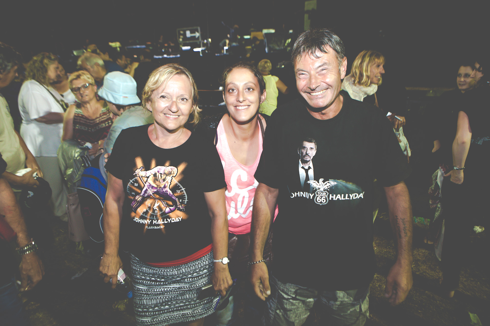 Les fans de Johnny Hallyday au BIG Festival, le 17 juillet 2015 - photo 8