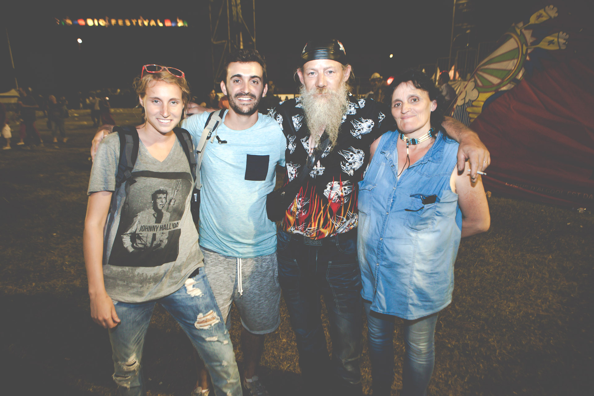 Les fans de Johnny Hallyday au BIG Festival, le 17 juillet 2015 - photo 12