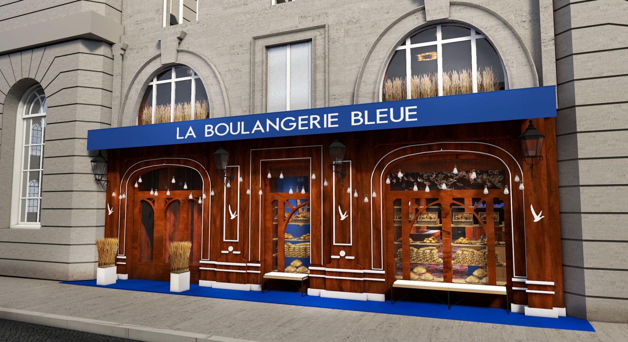 La Boulangerie Bleue à Paris en septembre 2015 chez Maxim's