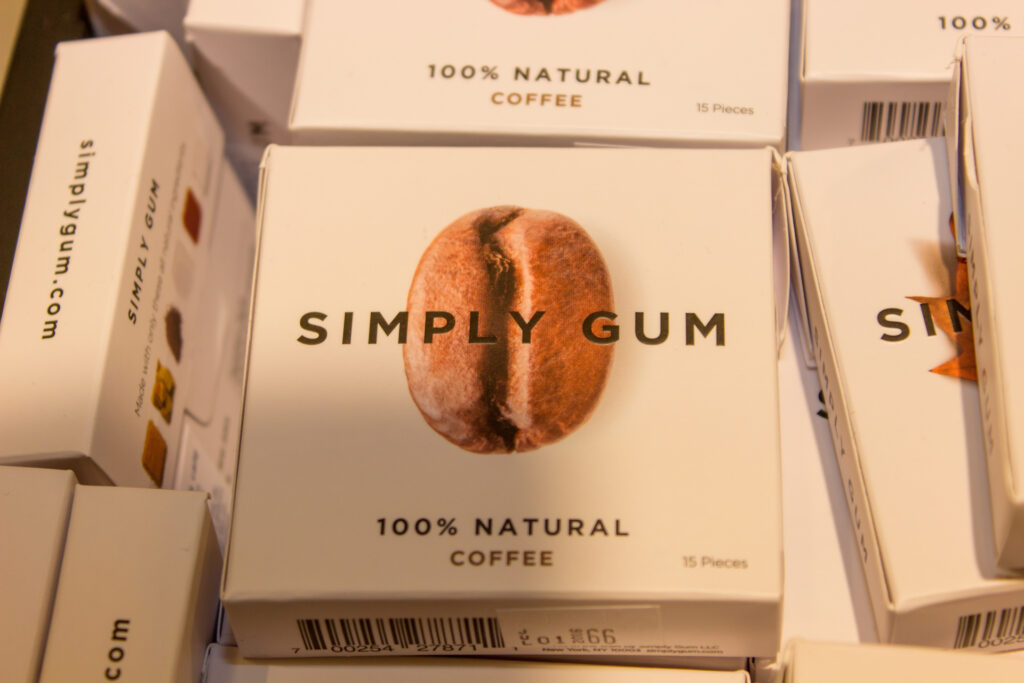 Chewing-gum au café de Simply Gum