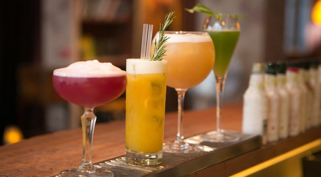 Les cocktails créations du bar 153.
