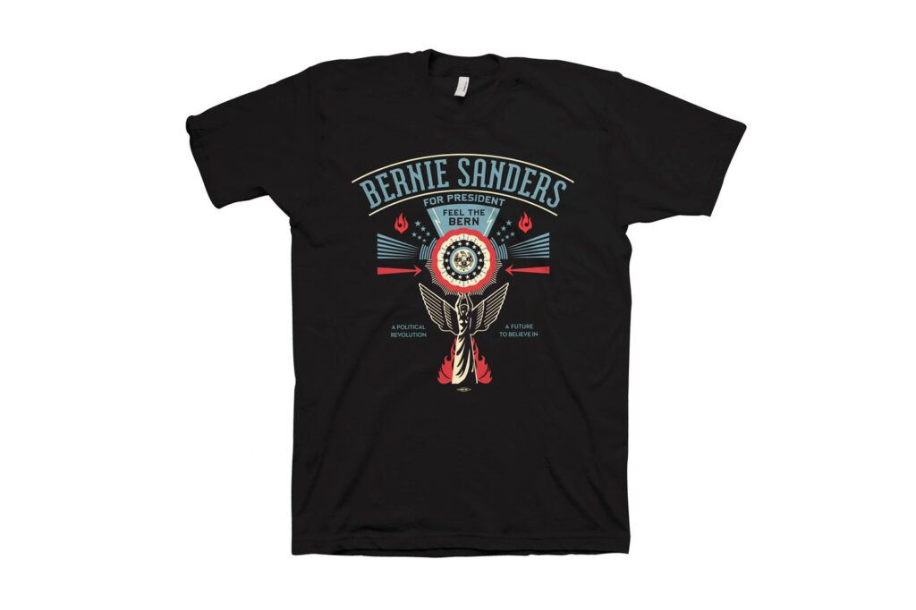 Shephard Fairey supporte Bernie Sanders et met en vente un tee-shirt...