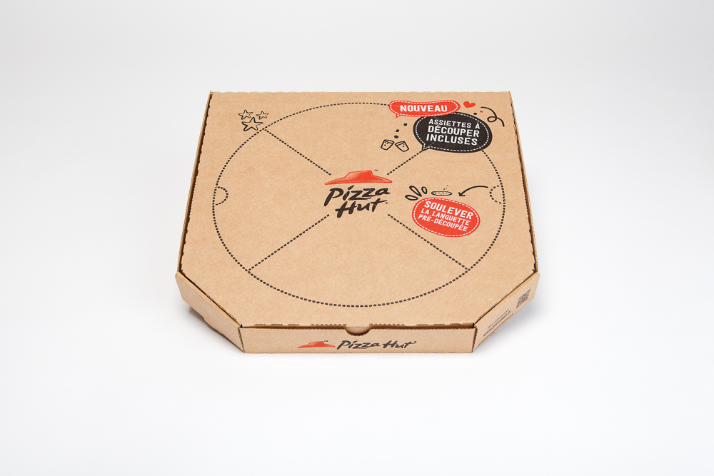 La boîte à pizza avec un couvercle prédécoupé de Pizza Hut - Photo 2