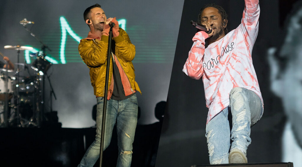 Adam Levine et Kendrick Lamar