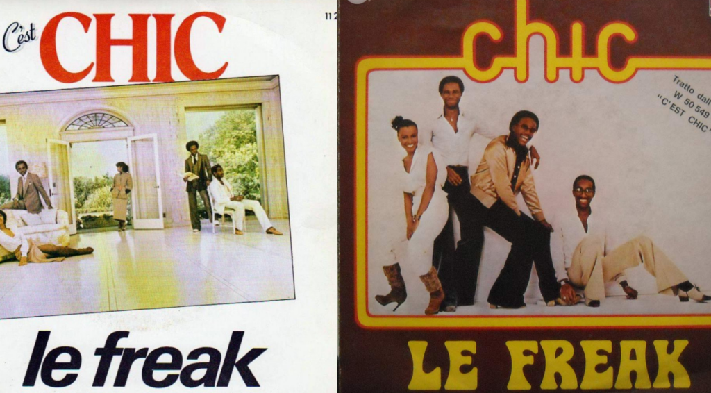 Différentes pochettes du hit "Le Freak"