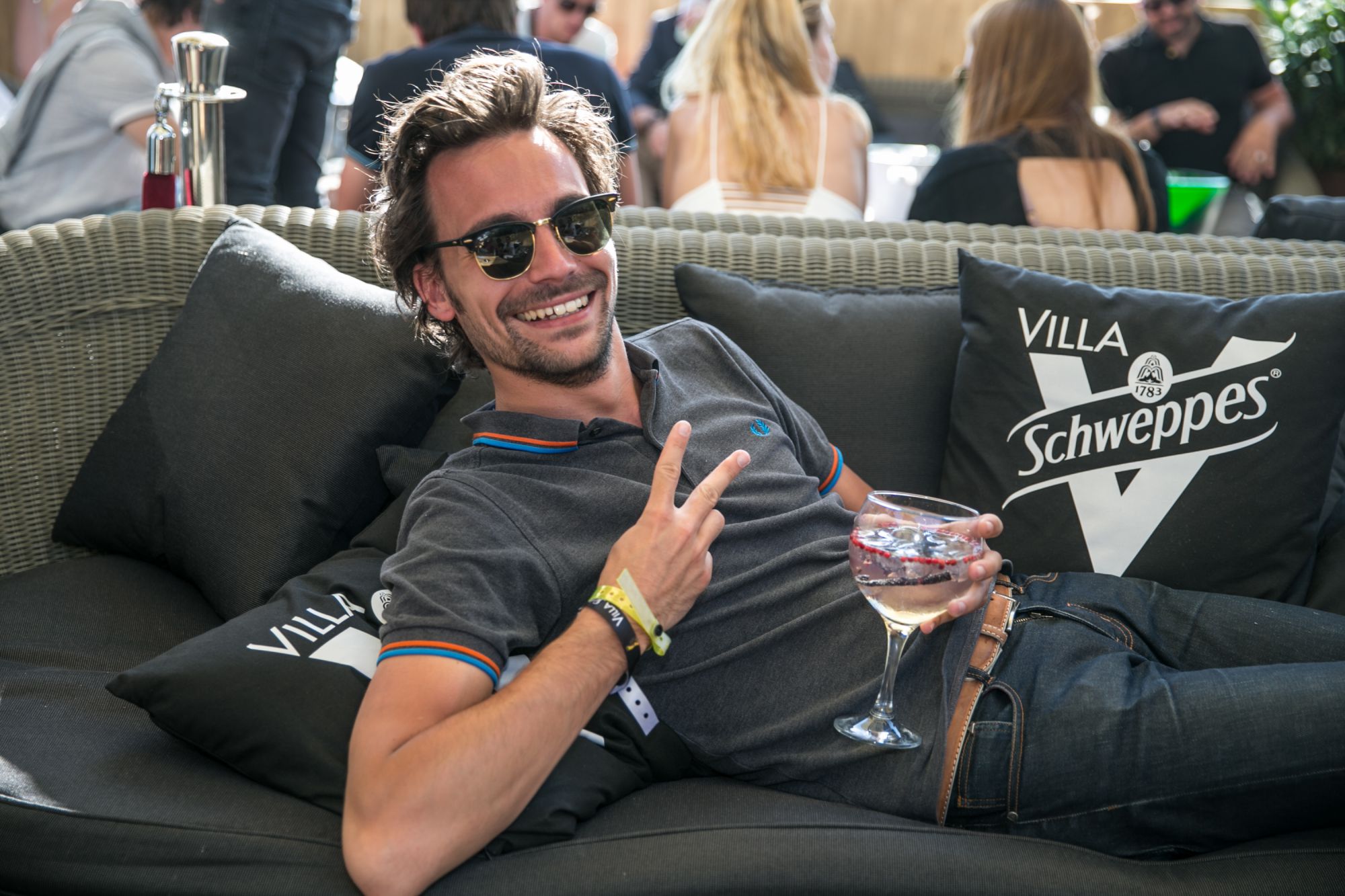 Bertrand Chameroy à la Villa Schweppes de Cannes 2015