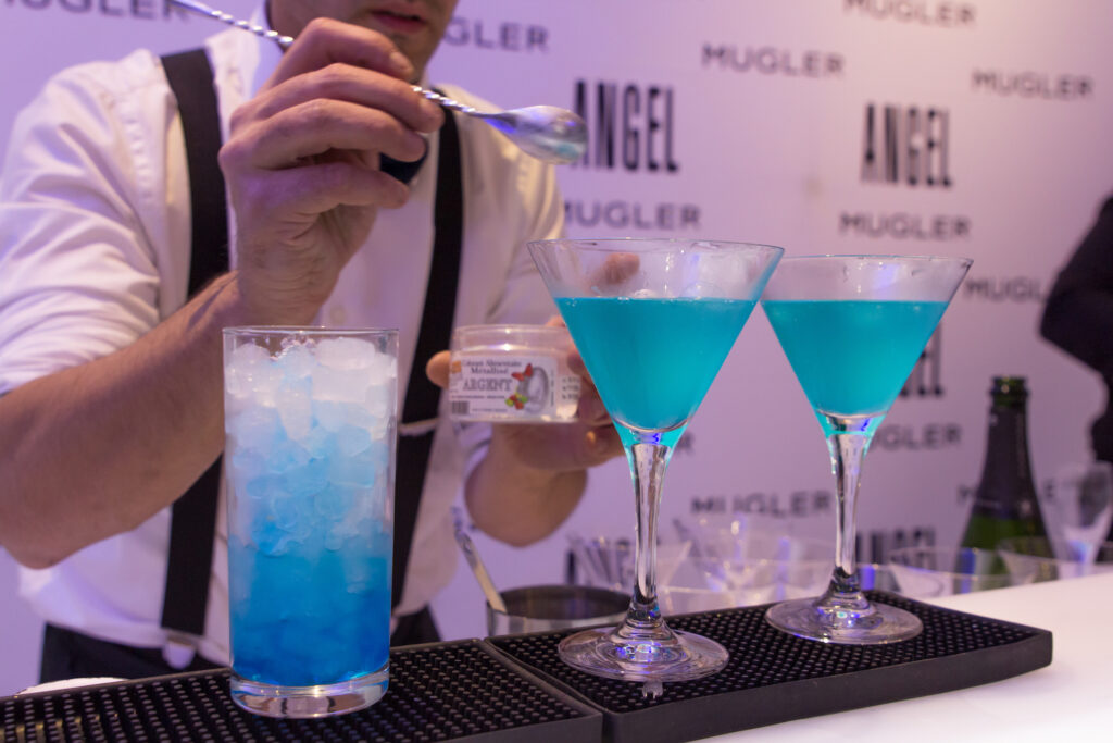 Les cocktails de la soirée des 25 ans du parfum Angel de Mugler
