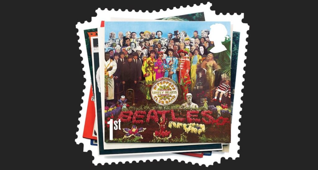 La série des timbres Beatles, édités en 2007
