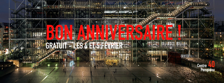 Les 40 ans du Centre Pompidou