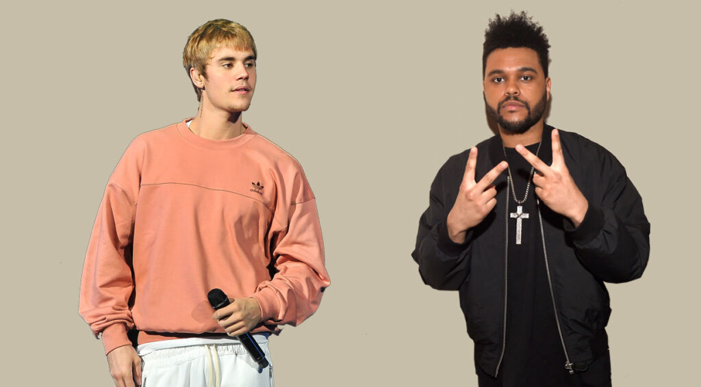 La guerre entre Bieber et The Weeknd est déclarée